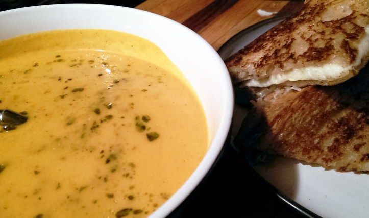 Roasted Tomato Soup with Pesto