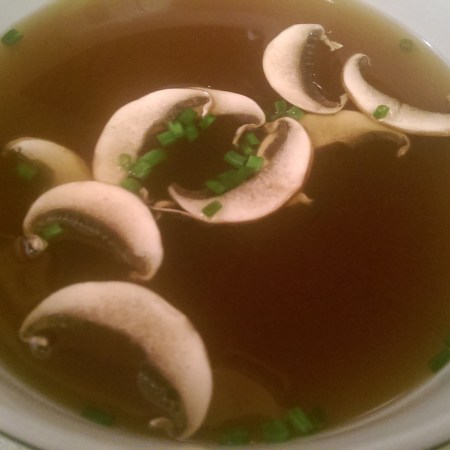 Dried Mushroom Consommé