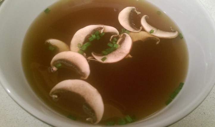 Dried Mushroom Consommé